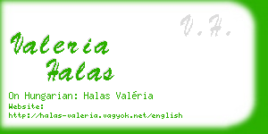 valeria halas business card